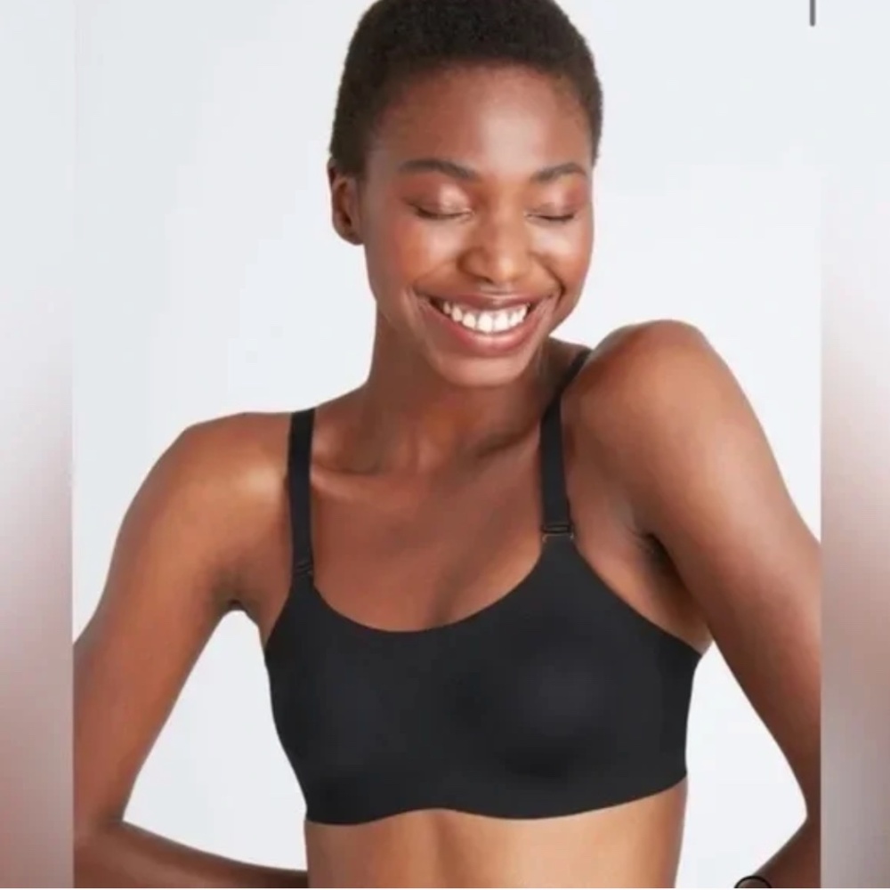 knix Black Wireless Scoop Bralette